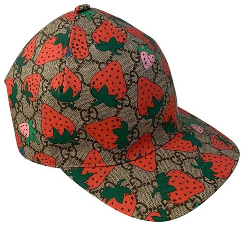 strawberry gucci cap|Gucci house straw hat.